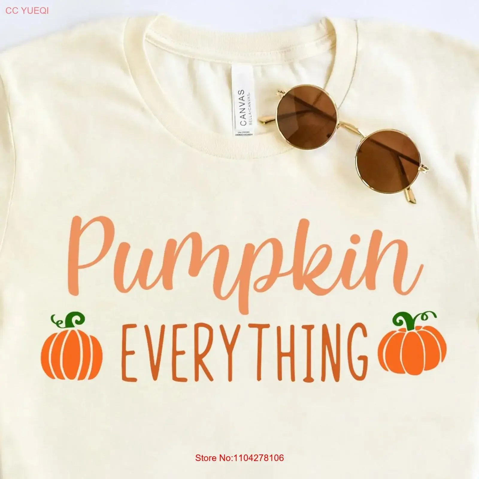 Pumpkin Everything T Shirt Spice Fall Season Women Autumn Thanksgiving Color vintage Washed designer clothes streetwear homme