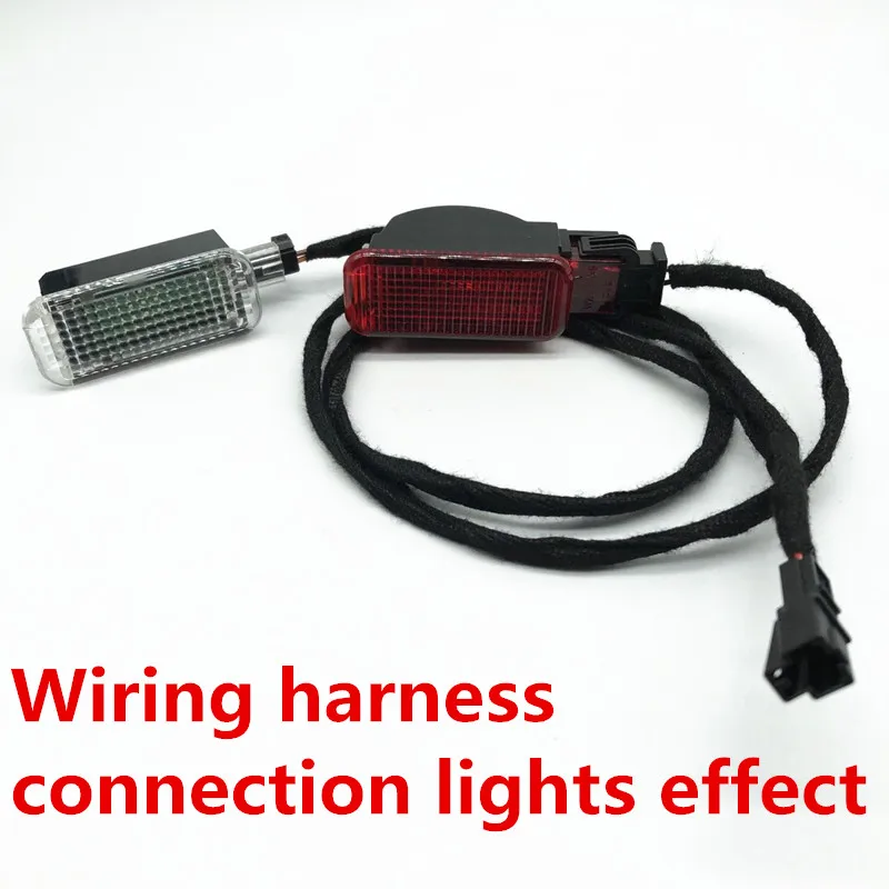 Car door welcome light warning light upgrade cable wiring harness For Audi A1 A2 A3 8v A4 B7 B8 B9 A5 A6 C7 C8 A8 Q3 Q5 Q7 TT