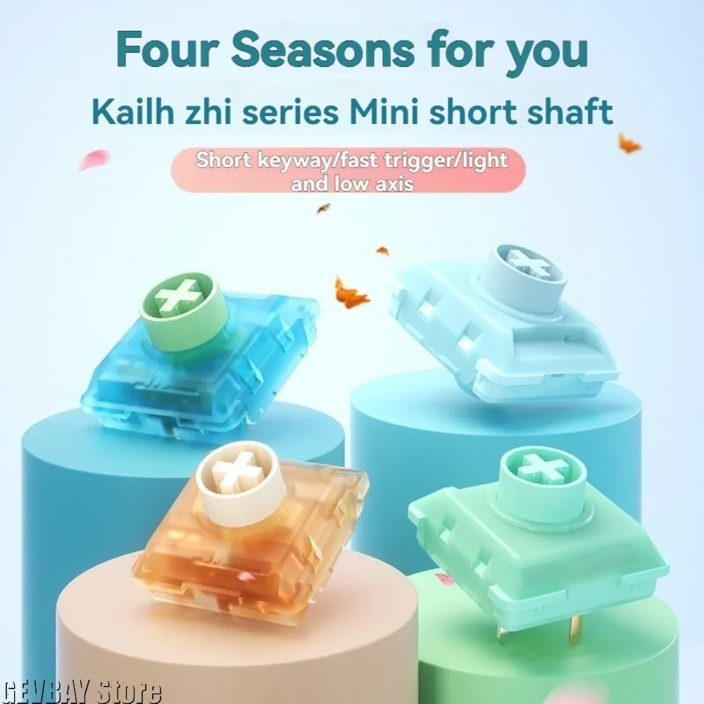 Kailh Four Seasons MINI Low-Profile Mechanical Switches Quick Trigger Response, Slim Linear/Tactile Clicky Options for Keyboards