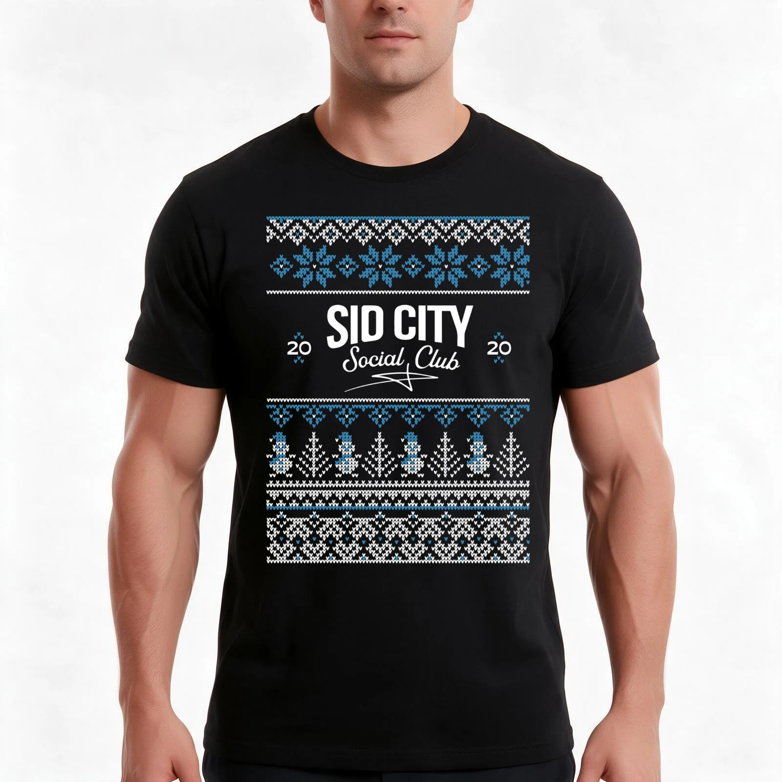 SCSC Holiday Collection 2020 - Snow T-Shirt Summer Casual Cotton Tee Oversized Streetwear Tops Vintage Graphic Print
