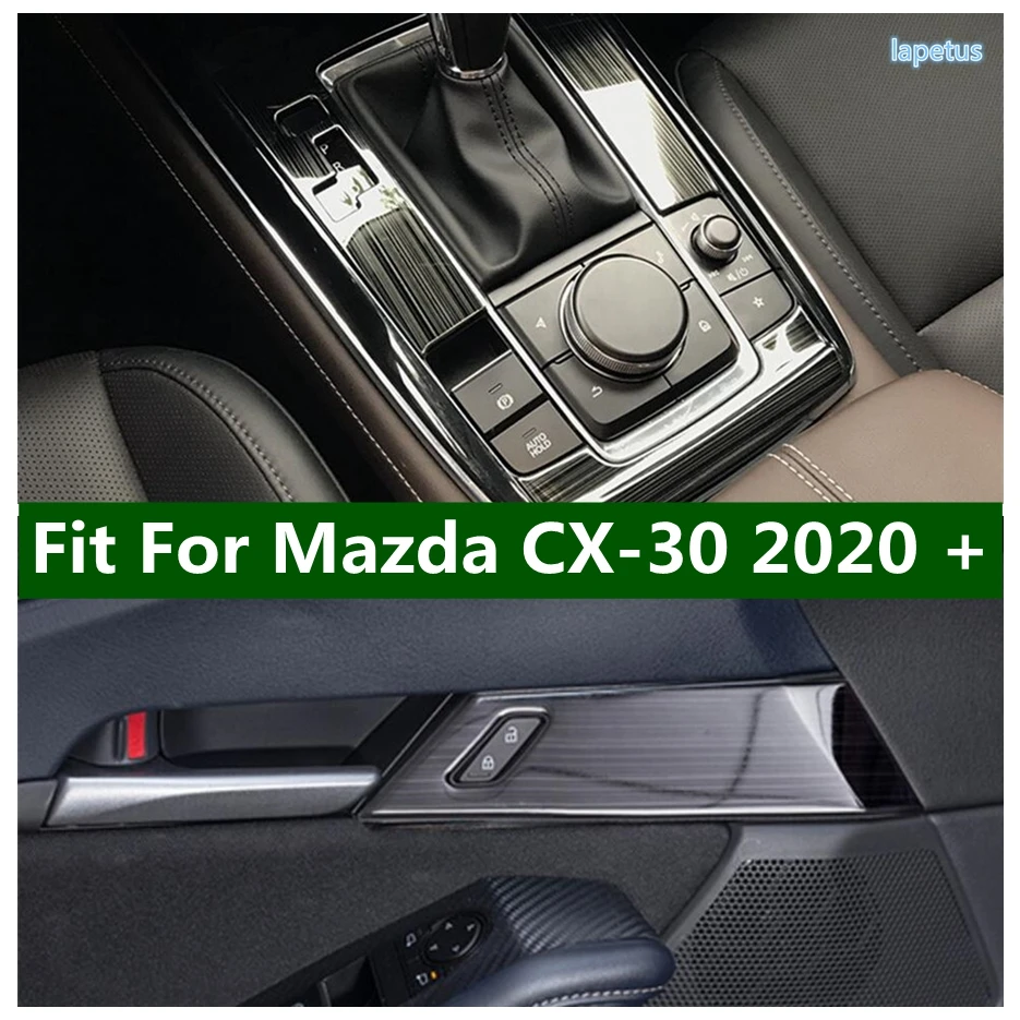 Footrest Pedal Door Handle Clasing Bowl Gear Shift Decoration Panel Cover Trim Fit For Mazda CX-30 2020 - 2024 Car Accessories