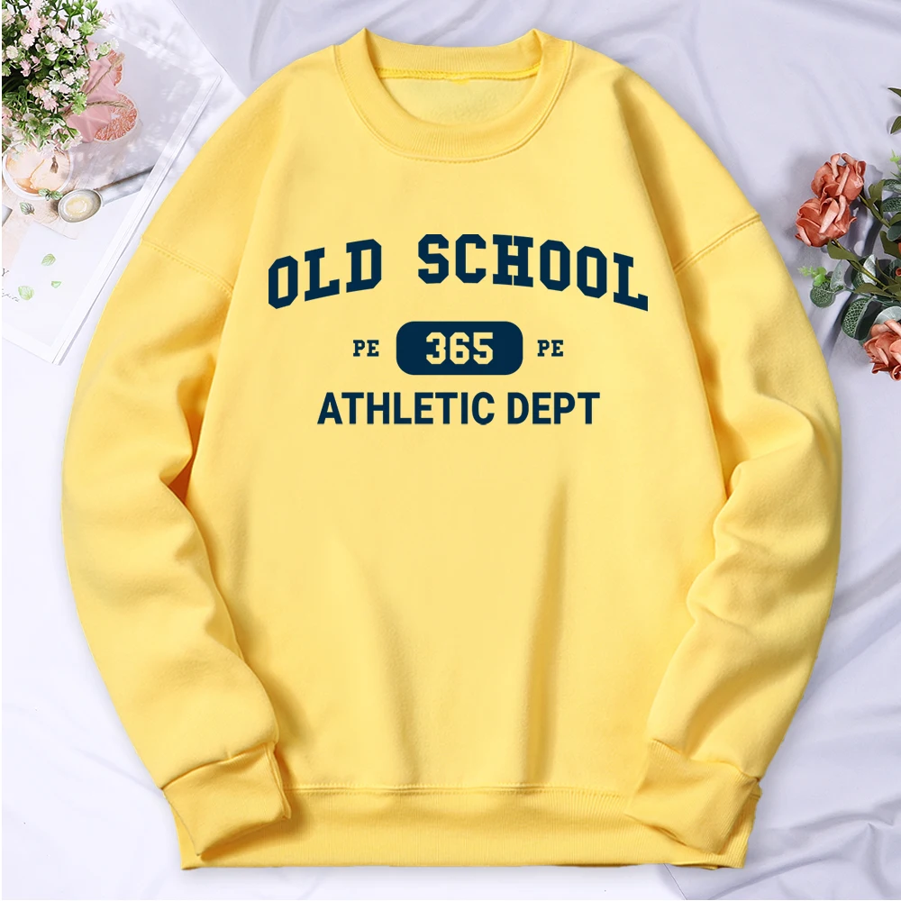 

Old School Pe 365 Athletic Dept Print Hoodies Women Fleece Warm Comfortable Hoodie Fashion Classic Hoody Loose Original Clothes