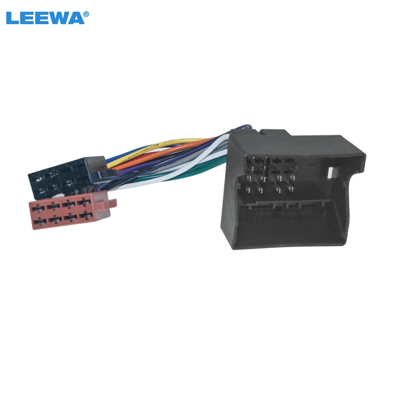 

LEEWA Car CD Radio Audio ISO Wiring Harness Adapter for Ford 2003+ Auto ISO Head Units Wire Cable #CA7433