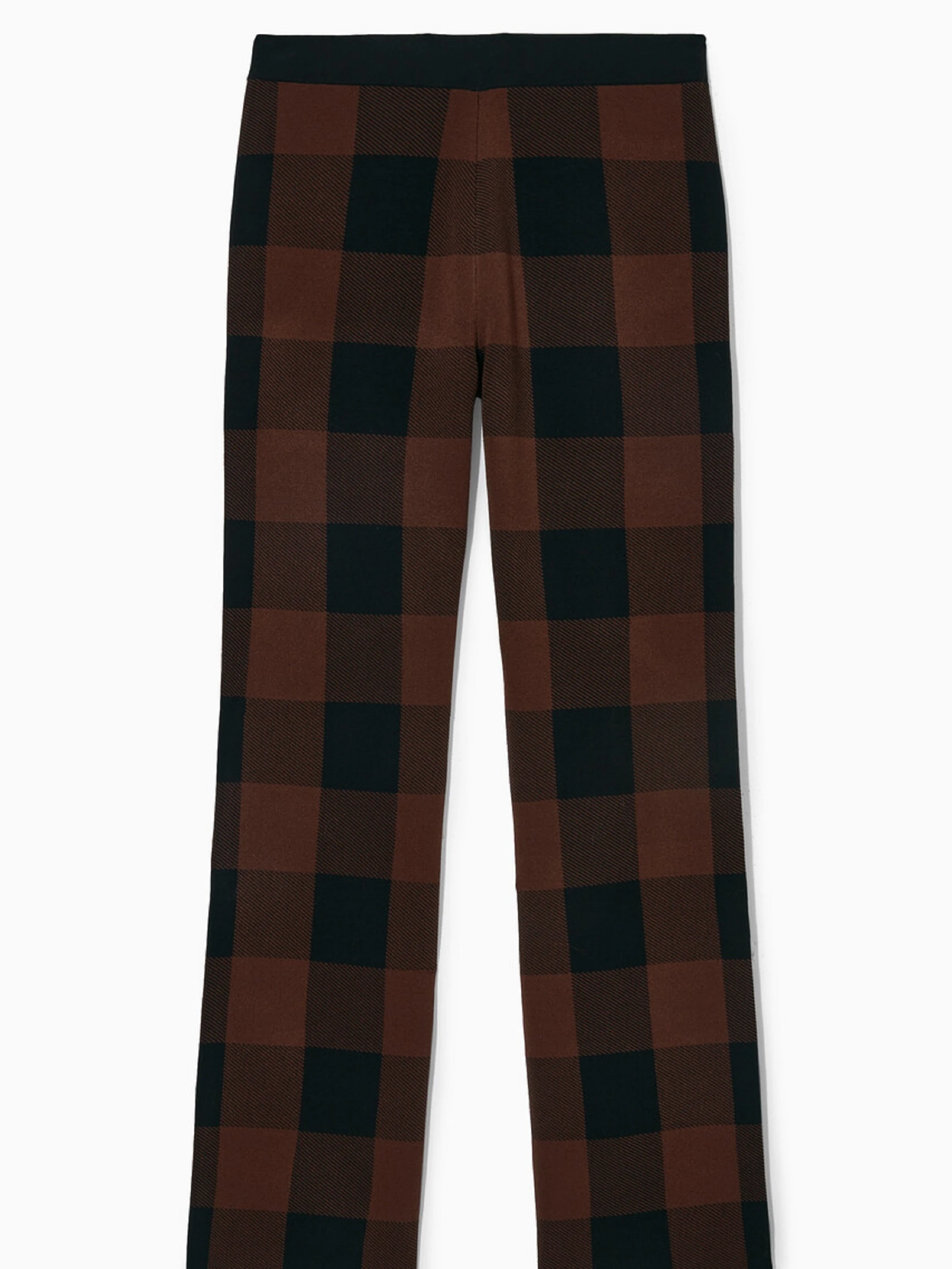 Ethereal  2023  winter new style of Vintage casual classic plaid commuter knit pants