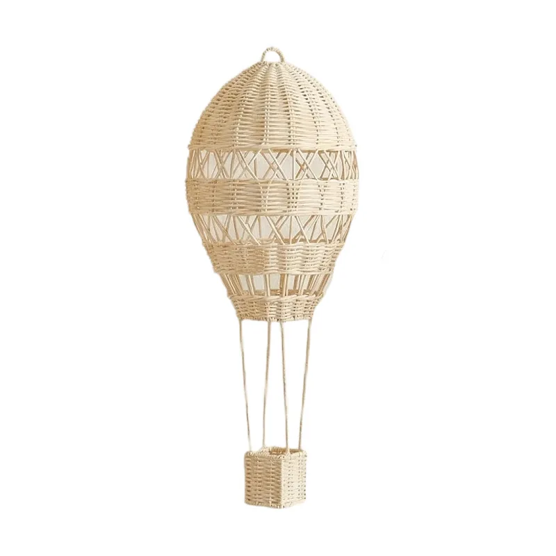 Nordic style handmade rattan hot air balloon, 100-day layout photography agency home decoration supplies