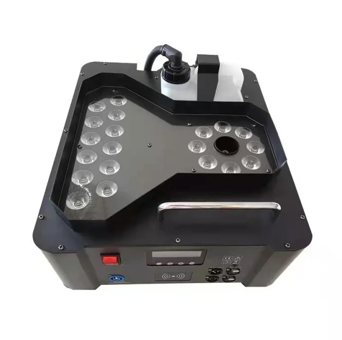 

MITUSHOW 3000W LED 20*3W RGBW 4IN1 Stage Light Fog Machine DMX512 LCD Wireless Remote Stop Immediately Function