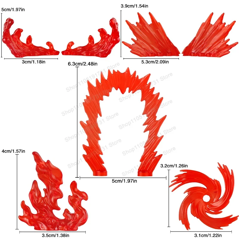Anime-Actionfiguren Spezialeffekt-Zubehör Modell-Spielzeug DIY Spezialeffekt-Dekoration Zubehör Spielzeug Geburtstagsgeschenke FDPJ076