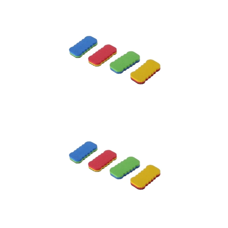 Mini Gomma per Lavagna Colorata Lavagna a Secco Pulitore Tergicristallo Lunga Durata per Pennarelli Cancellabili Penna Aula A