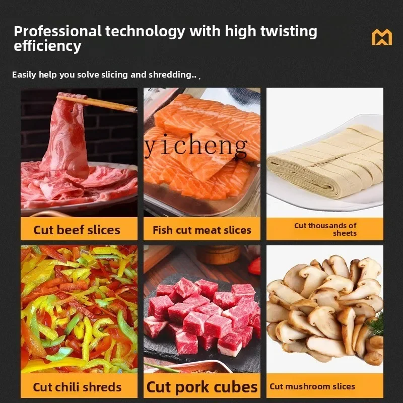 Meat Grinder Commercial Electric Stainless Steel Automatic Vertical Multifunctional Enema Grinding and Slicing Shredded