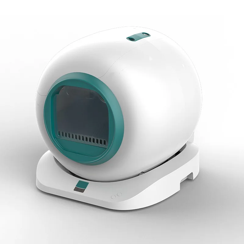 Doble desodorización, manos libres, caja de arena automática inteligente para gatos, máquina de pala de mierda automática para gatos espaciales de 65L