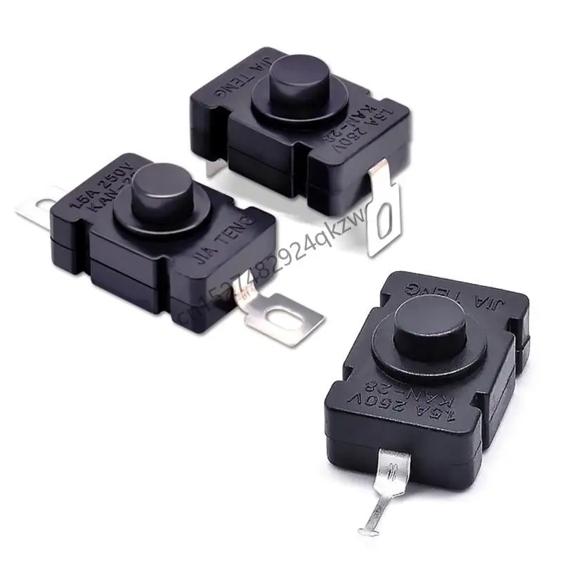 

R9CD 10 PCS Latching Push Button Switch Flashlight Mini On/Off Self-Lock Micro Switch