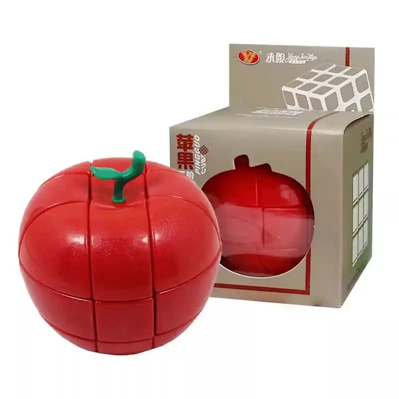 مكعب سرعة التفاح الأحمر 3X3X3 IQ المنطق التدريب دعابة الدماغ ألعاب تعليمية للأطفال المراهقين Zauberwurfel Куبيك روبيككا