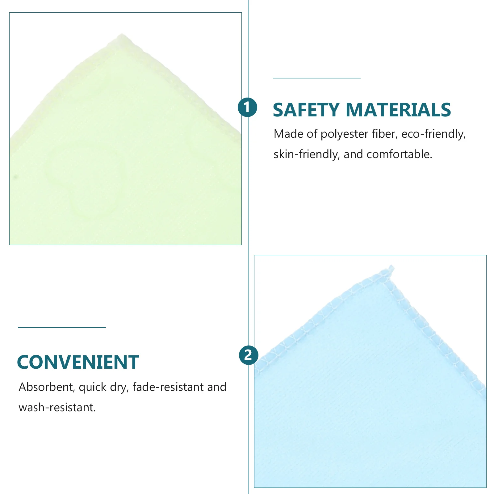 10Pcs Fiber Towels Highly Absorbent Fade-Resistant Wash-Resistant Hand Face Towels Eco-Friendly Comfortable 20x20cm Assorted