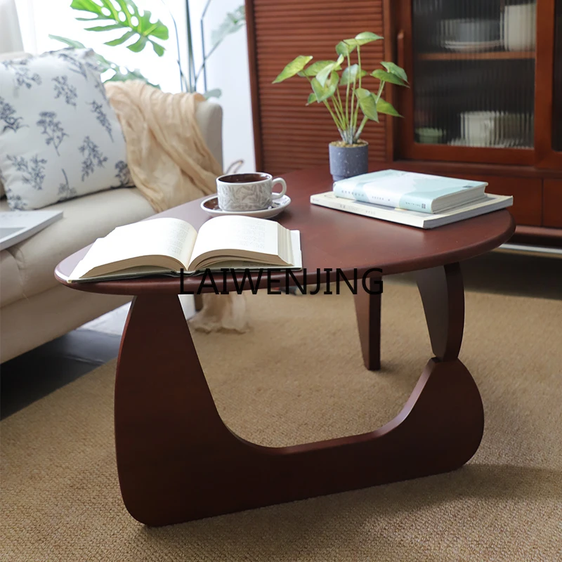 HLZ solid wood coffee table living room home special-shaped balcony small table