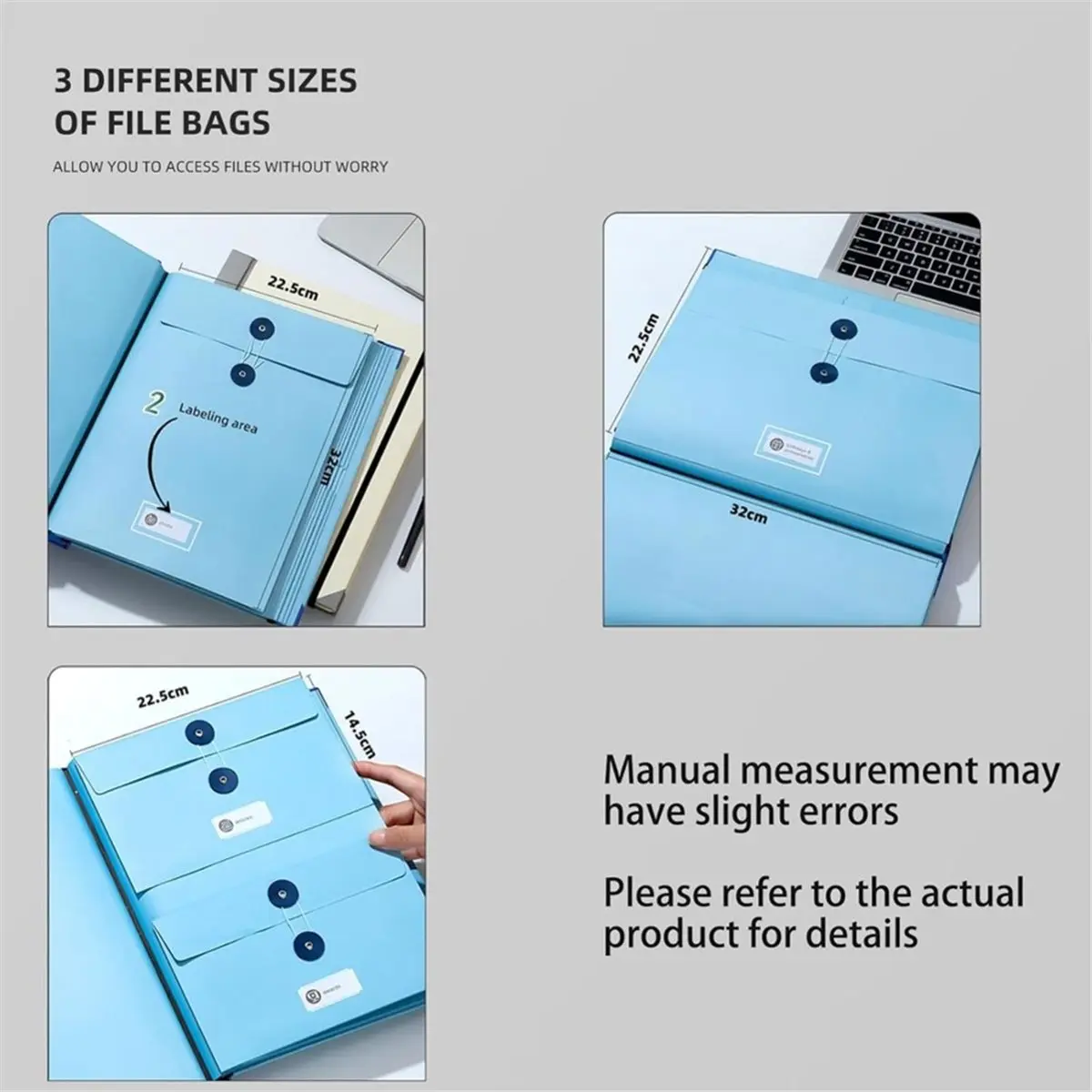 Home Tool Important Document Organizer,Folders for Documents,Bound Expanding File for Important Papers/Passports/Birth Certifica