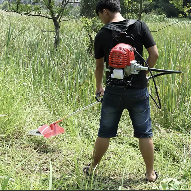 Imagem -04 - Mochila Gasolina Lawn Mower Gx35 Motor de Alta Potência Quatro Tempos Erradicator Cortador de Grama