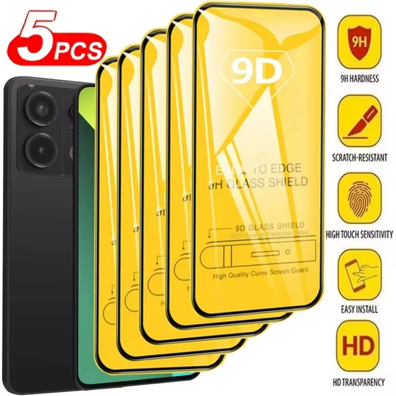

5Pcs Tempered Glass Screen Protectors For Samsung Galaxy A26 A25 A56 A55 5G A54 A53 A52 A36 A35 A34 A33 A17 A07 A16 A15 A13 A14