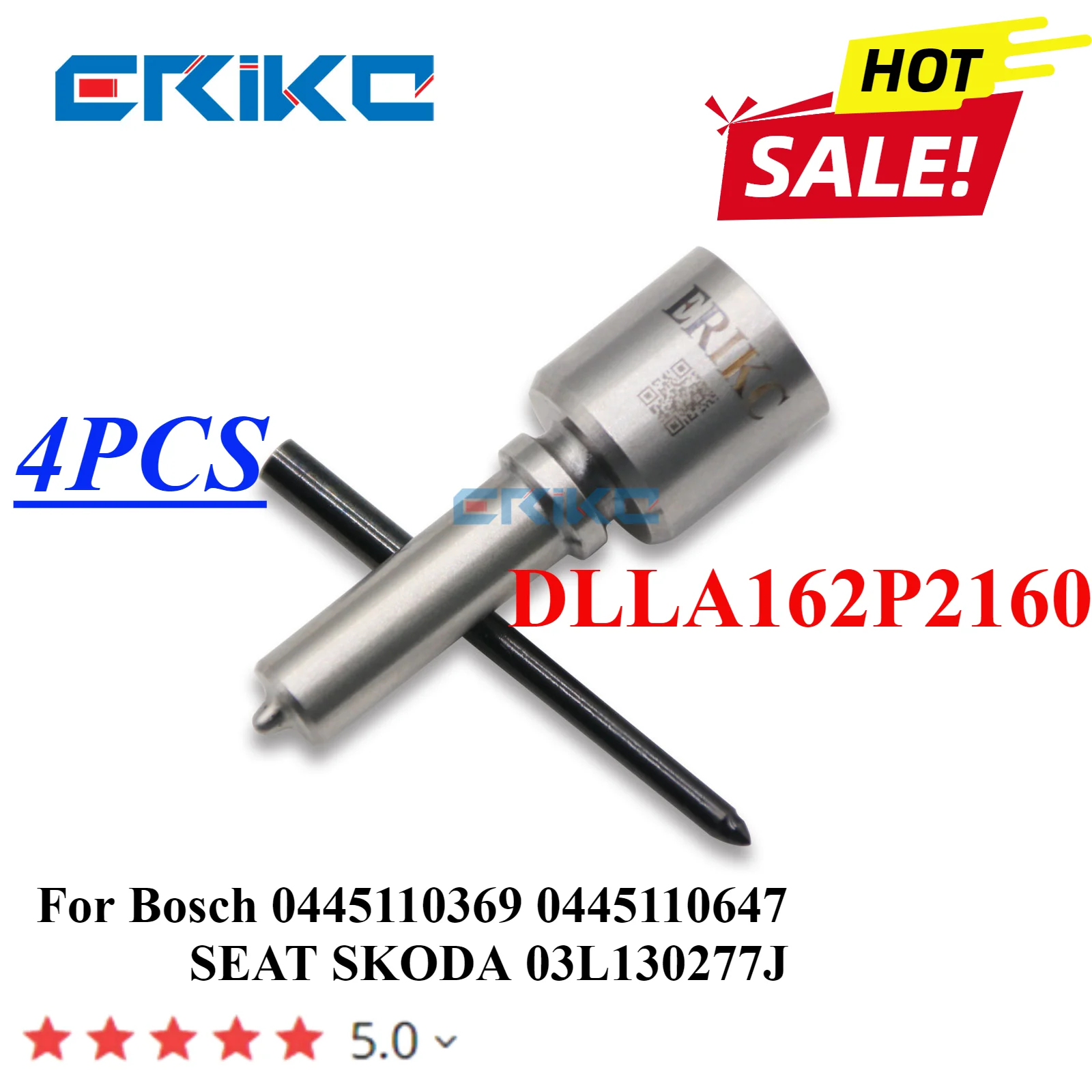 

4PCS DLLA162P2160 0433172160 Injector Nozzle DLLA 162 P 2160 Auto Sprayer Tip DLLA 162P2160 For Bosch 0445110369 0445110646