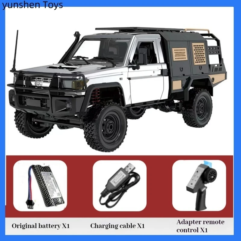 Mangniu 1:12 Mn82s Simulation Toyota Four-Wheel Drive Rc Remote Control Car Full Scale Off-Road Climbing Car Model Boy Toy