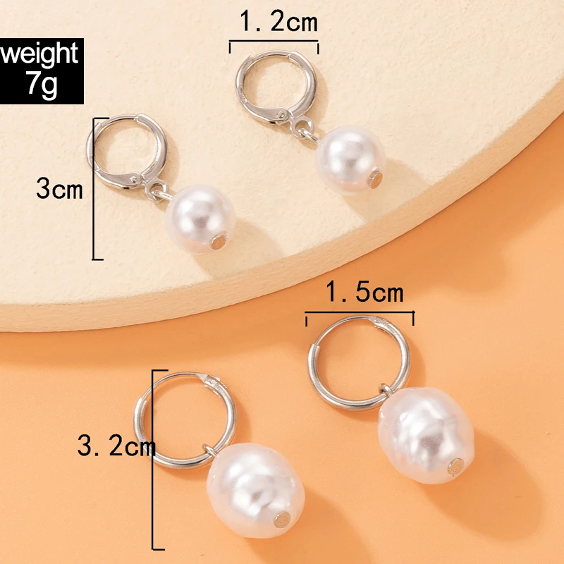 Tocona Elegant Pearl Stone Drop Earrings for Women Charms Hollow Geoemtry Alloy Metal Wedding Jewelry Gift Pendientes 21421