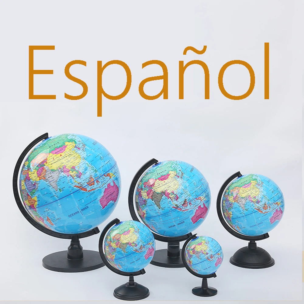 Spanish Cross border HD Geography Teaching Globe Student Dedicated Office Desktop Decoration Wholesale