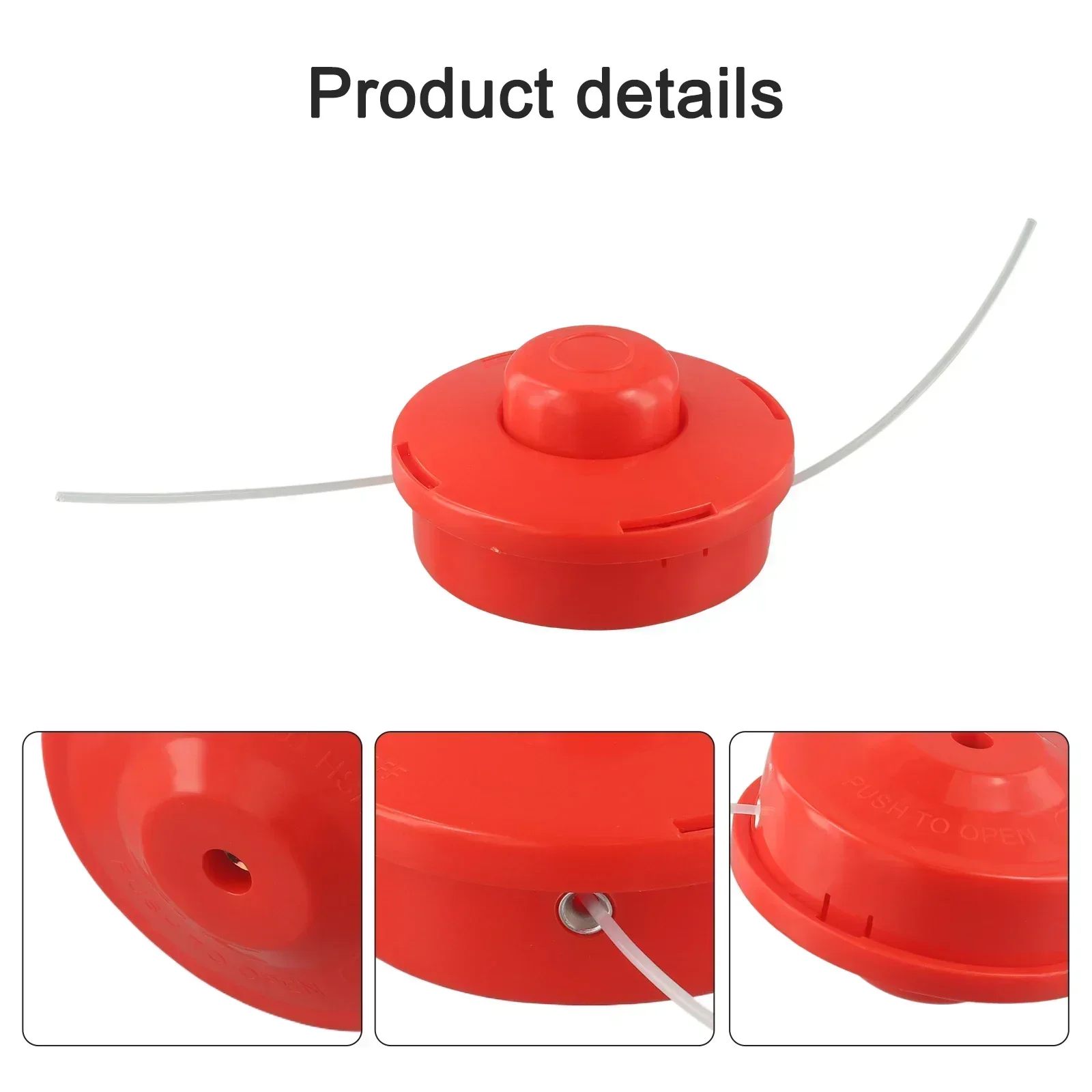 1pc Trimmer Head Double Line  Replacement For Brush Cutter Bump Feed Line Spool Cutter Trimmer Head Garden Tool Accessories