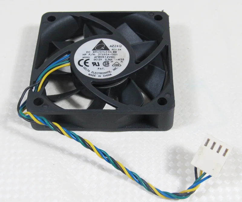 

for 2pc Delta AFB0612VHC 60x60x15mm 6015 12V 0.36A DC Cooling Fan 4pin Connectors