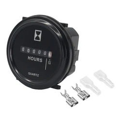 Mechanical Hour Meter Gauge Professional Engine Hourmeter for DC 6-80V for Boat Auto ATV UTV 2
