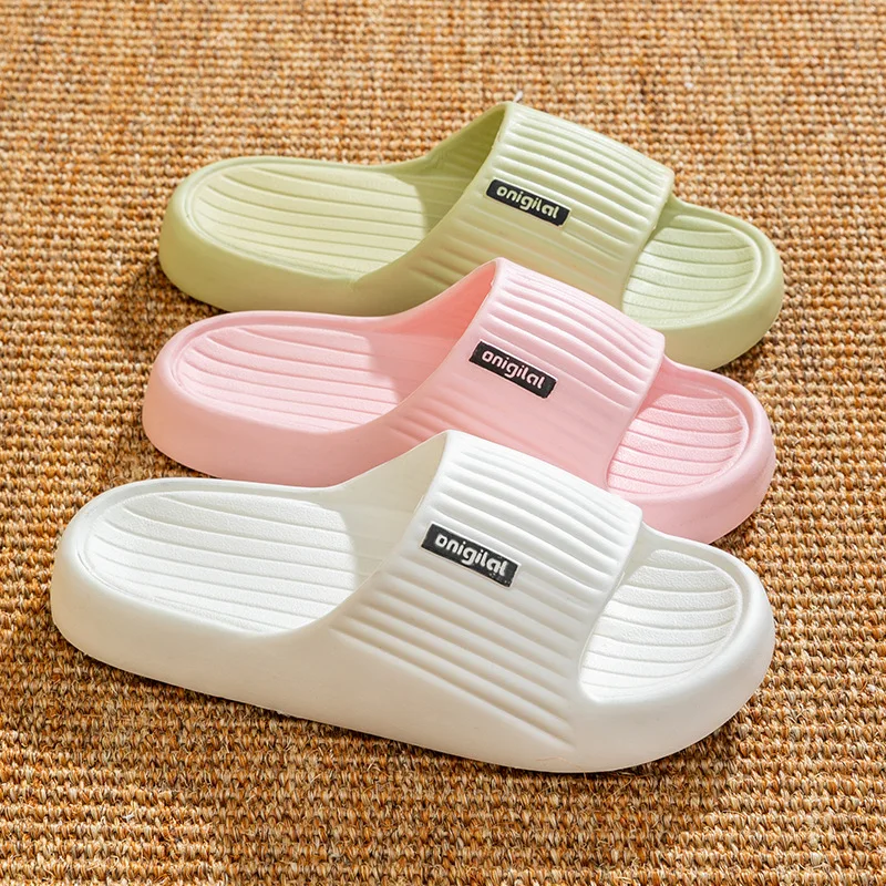 

2025 New EVA Slippers Non Slip Quick Dry Breathable Home Bathroom Sandals Lightweight Durable