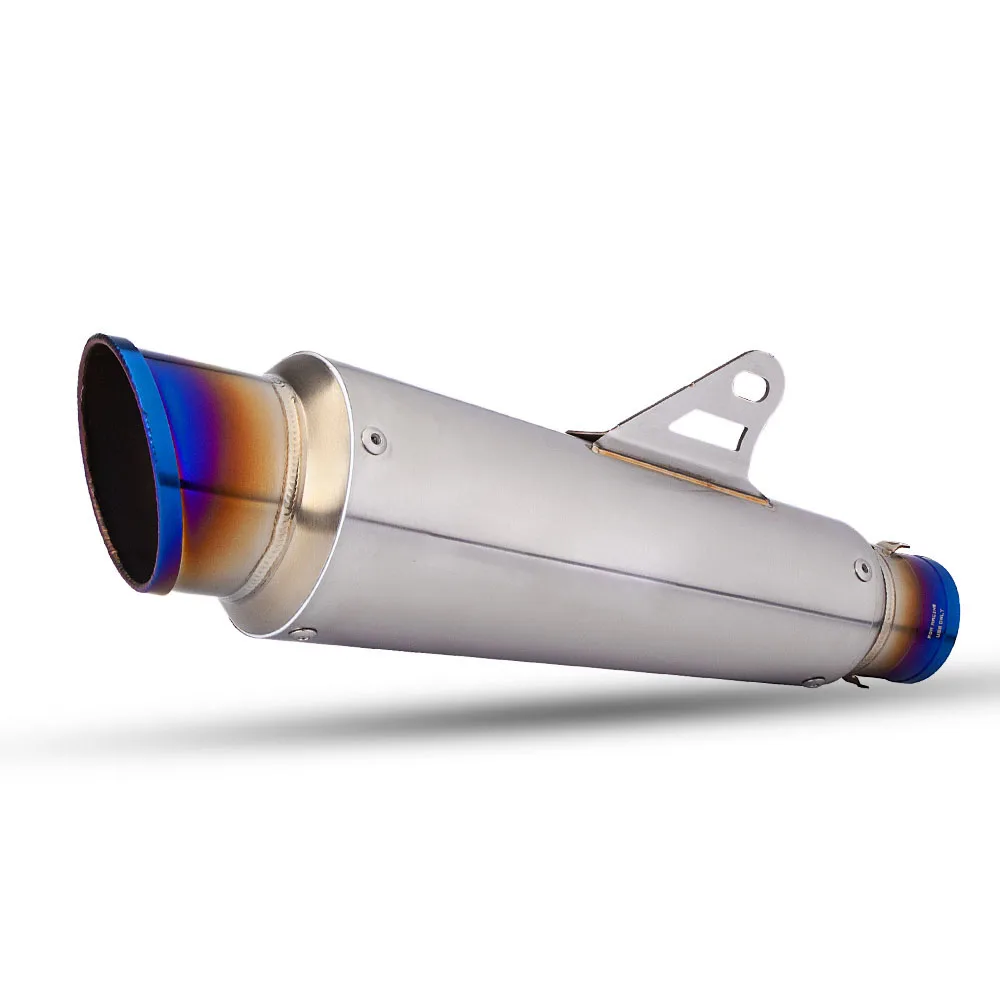

Universal Motorcycle Exhaust Pipe Kit Racing Motocross Stainless Steel 51MM Muffler For R6 Z800 CB1000R ninja400 Xmax300 pcx