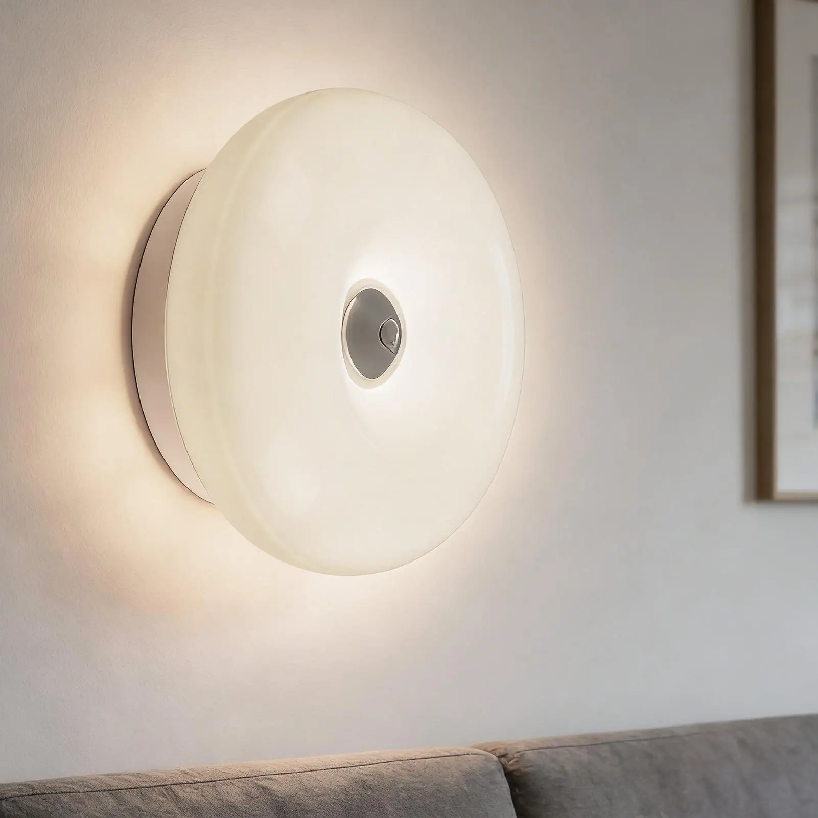 LED Wall Lamp Creative Donut Design Touch Switch Stepless Dimming For Bedroom Study Room Living Room Indoor Lighting