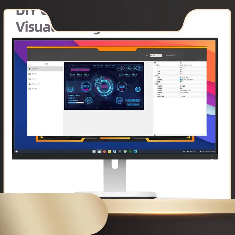 carte-de-commande-de-pilote-de-moniteur-lcd-d'ecran-de-5-pouces-aida64-ecran-auxiliaire-ips-pour-ordinateur-boitier-pc-itx-un-facile-a-utiliser-n36r