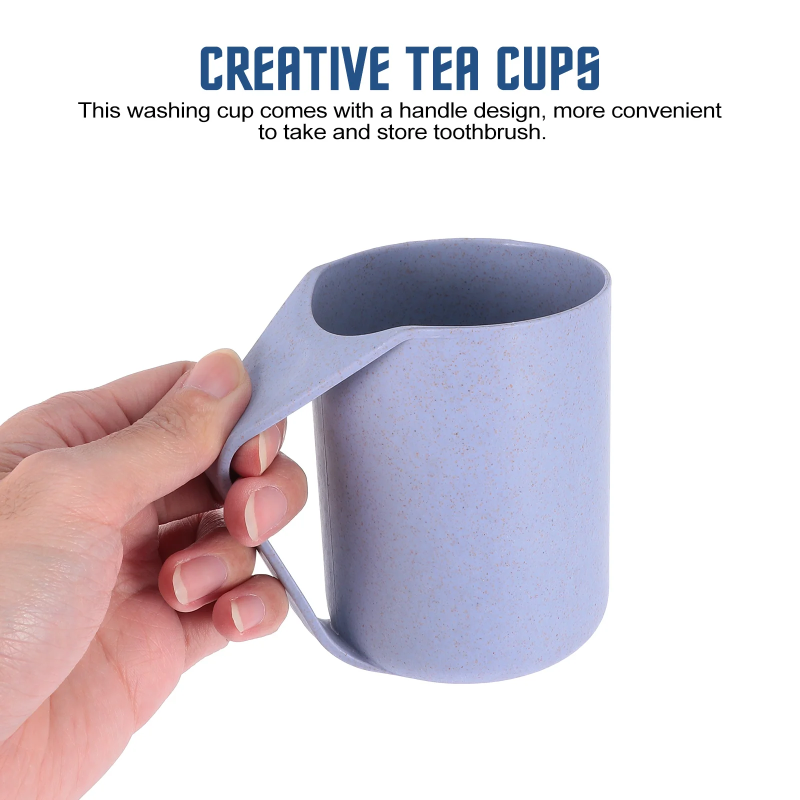 2 قطعة أكواب الغسيل المنزلية أكواب فرشاة الأسنان القش تصميم مدمج خفيف الوزن لتخزين معجون الأسنان ومشط الحمام المنظم #5