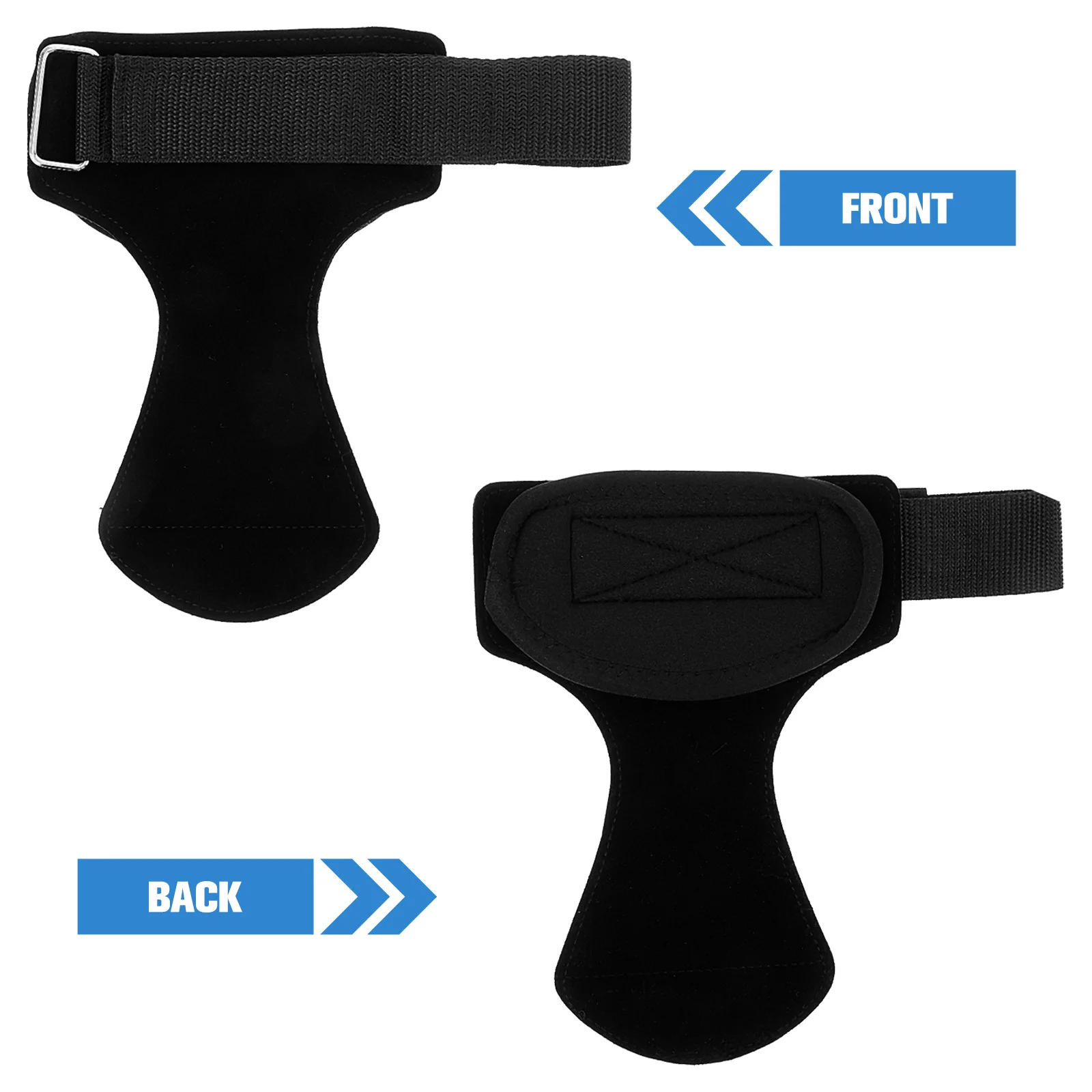 1 ペアの滑り止めリストストラップウェイトリフティンググローブ通気性のある滑り止めパームプロテクタージムトレーニングフィットネスサイクリングクライミング用