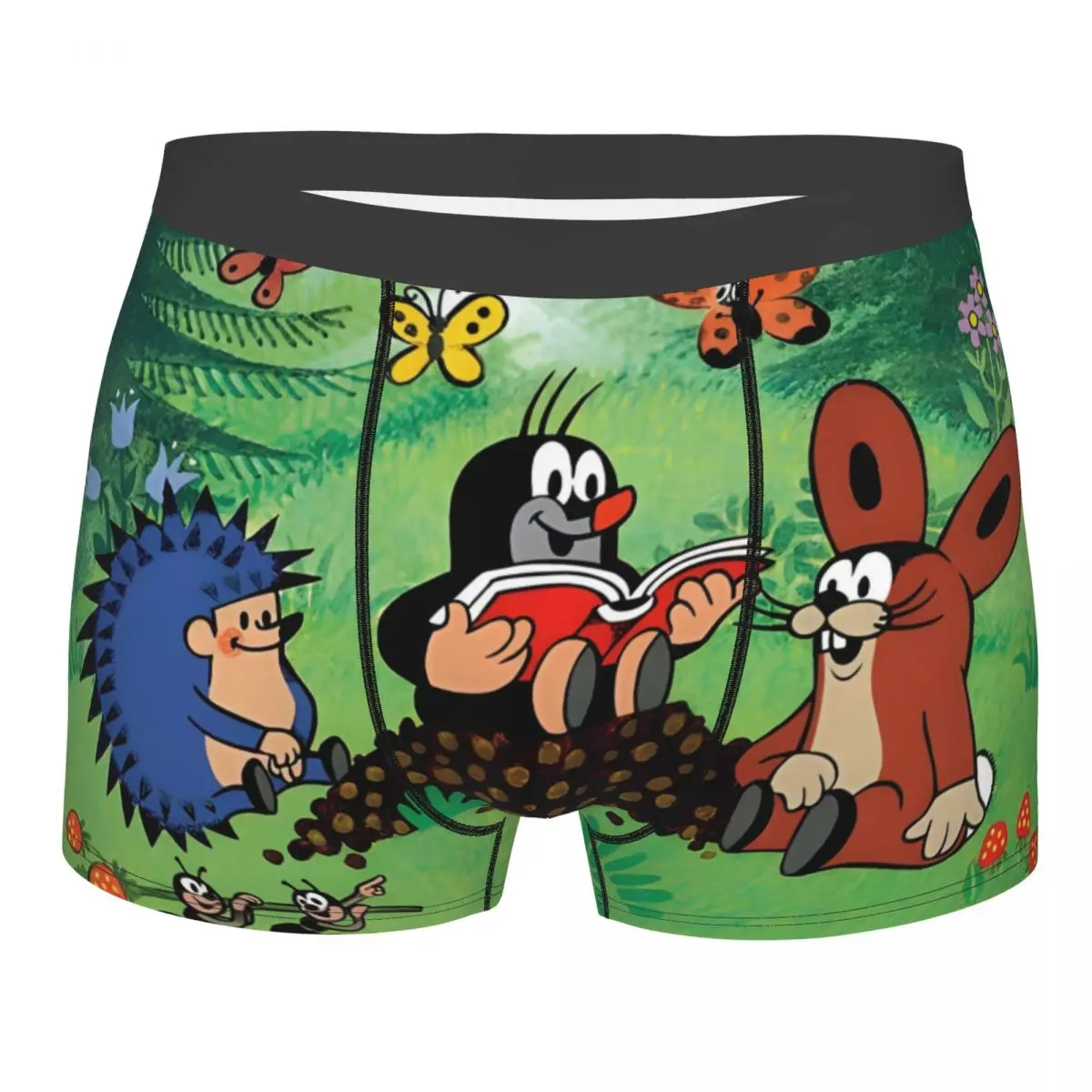 The Little Mole Reading Underpants Cotton Panties Man Underwear Ventilate Shorts Boxer Briefs