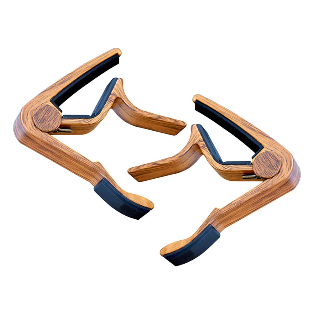 

2 Pcs Pattern Capo for Guitar Ukulele Classical Electric Acoustic Instruments Aluminum Alloy Clip Music