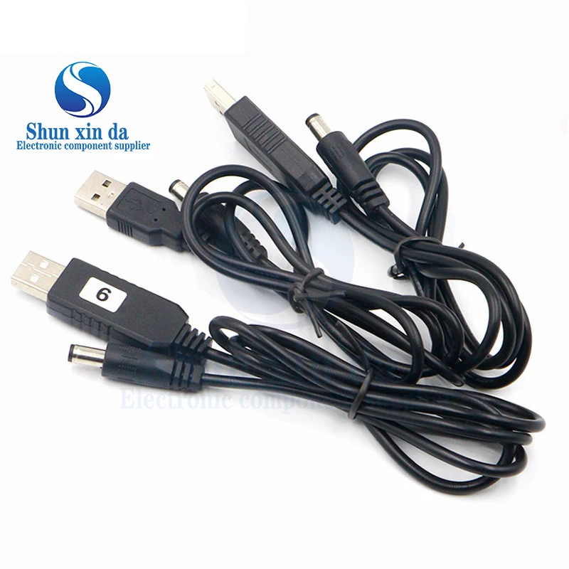 USB power boost line DC 5V to DC 9V / 12V Step UP Module USB Converter Adapter Cable 2.1x5.5mm Plug 4.8