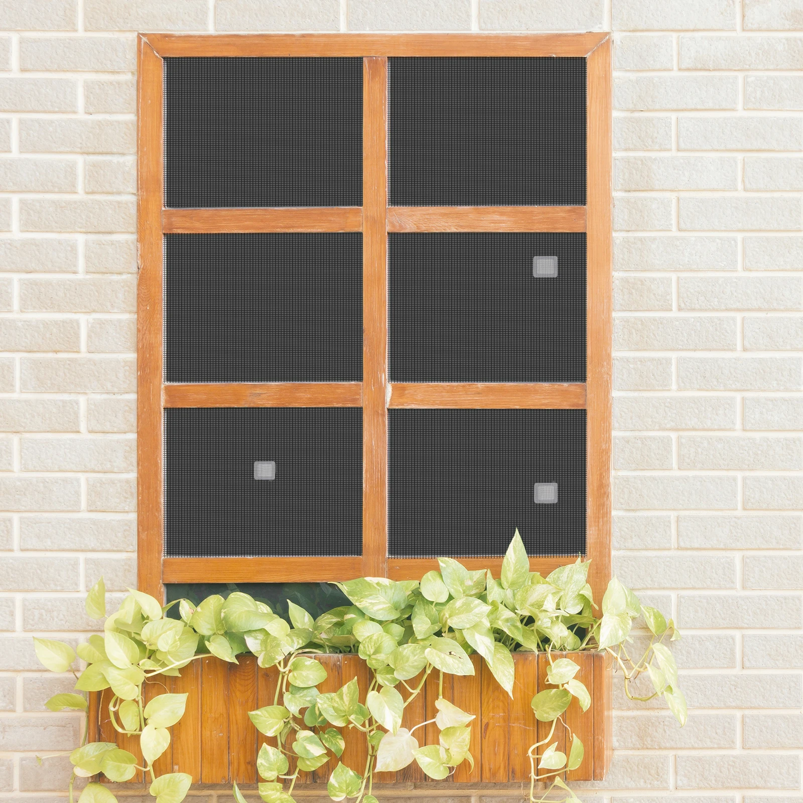 

12Pcs Door Window Screen Repair Patch Premium Adhesive Screen Net Keep Out Spiders Wasps Fresh Air Breathable Net