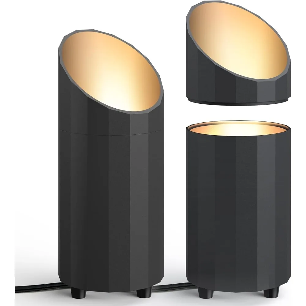 

Комплект из 2 съемных светодиодных прожекторов Uplighting с лампами 3000K GU10, шнуром длиной 6,56 футов и ножным переключателем для комнатных растений и домашнего декора