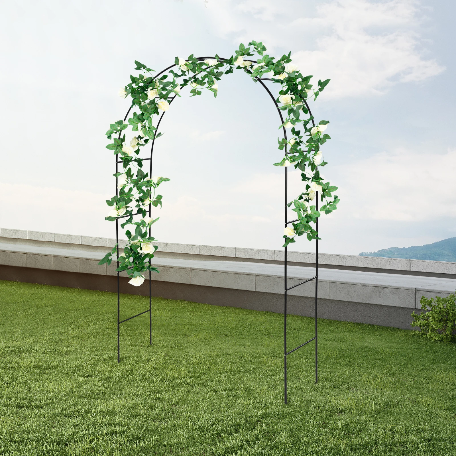 

4 Pcs Climbing Plant Rack, Wedding Garden Arch, Garden Arch for Climbing Plants, Garden Arch Trellis for Climbing Plants