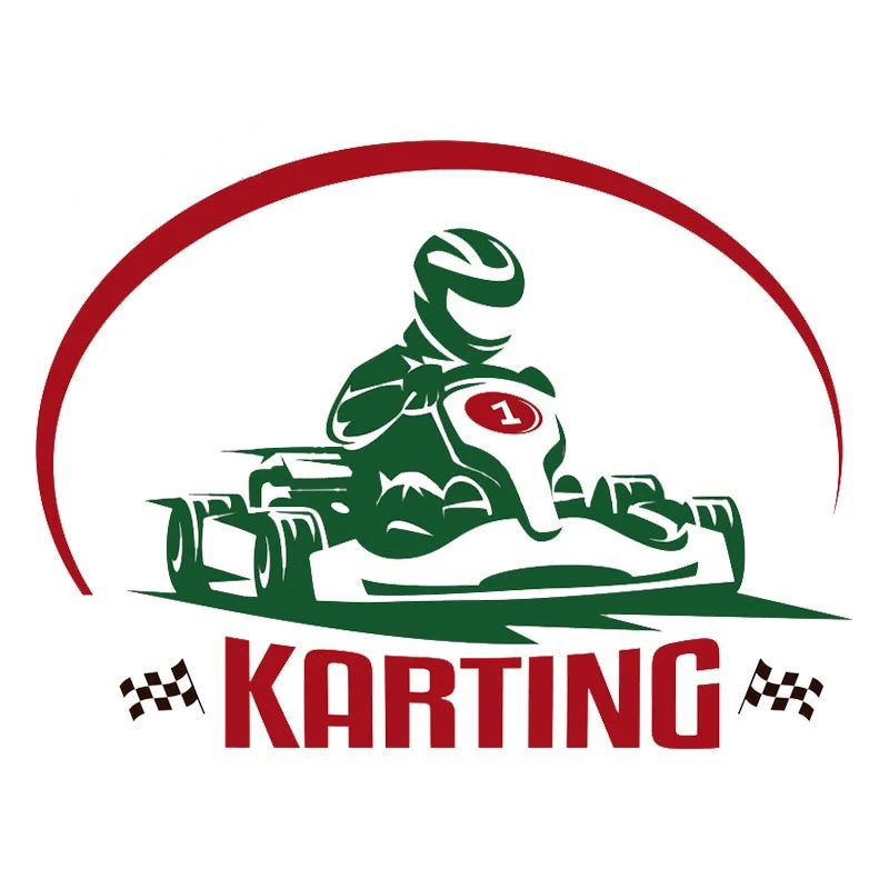 Karting Sticker Racing Gokart Go Kart Car Stickers Vinyl Car Body Trunk Decoration Funny Car Styling