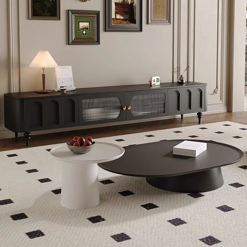 

Уникальная промышленная тумба под телевизор в стиле французского ретро, современная роскошная тумба под ТВ в стиле середины века, модная дизайнерская мебель для телевизора