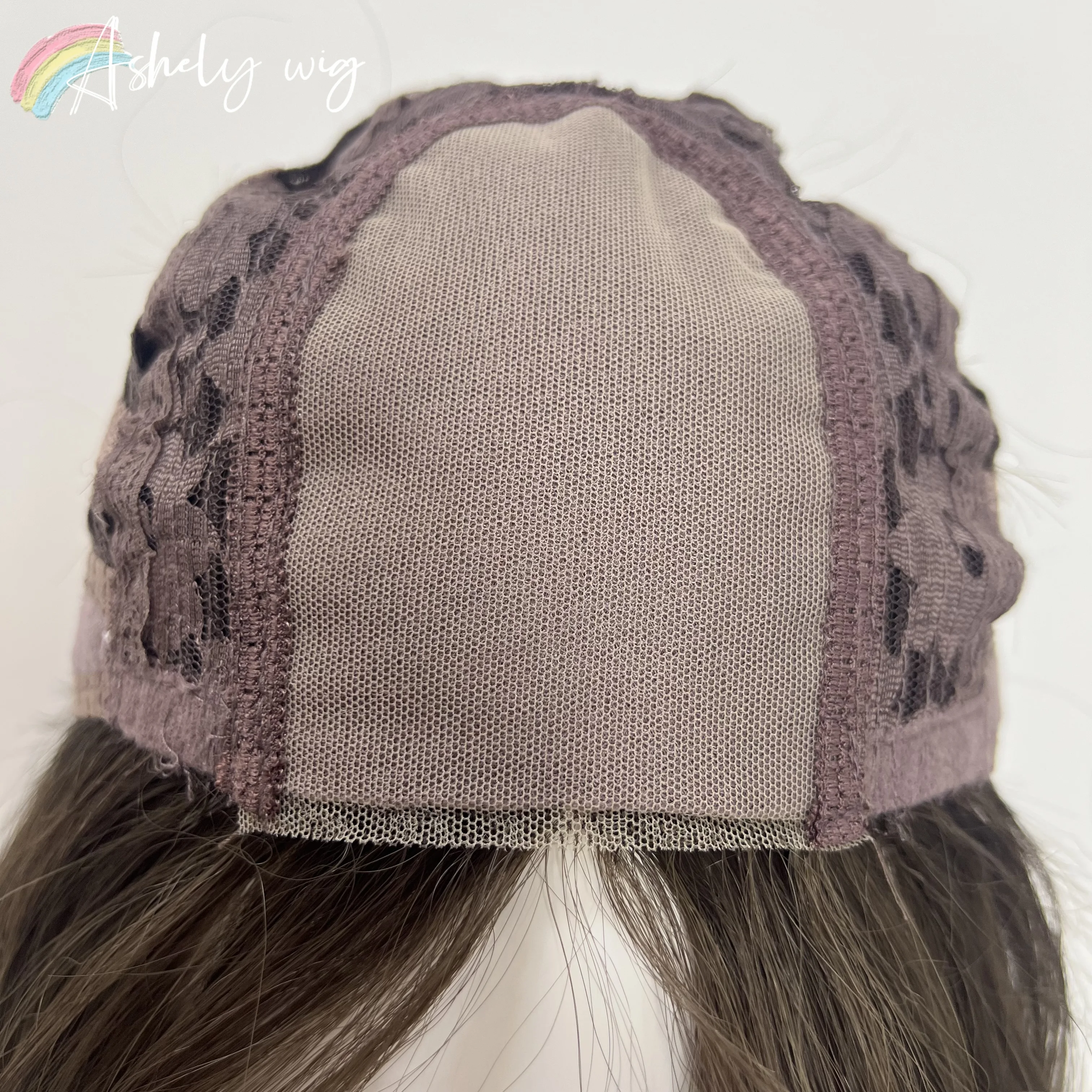 Perruque synthétique marron et noire pour femmes, cheveux longs et lisses de 26 pouces, bandeau à la mode, perruques synthétiques mignonnes Lolita pour usage quotidien Halloween