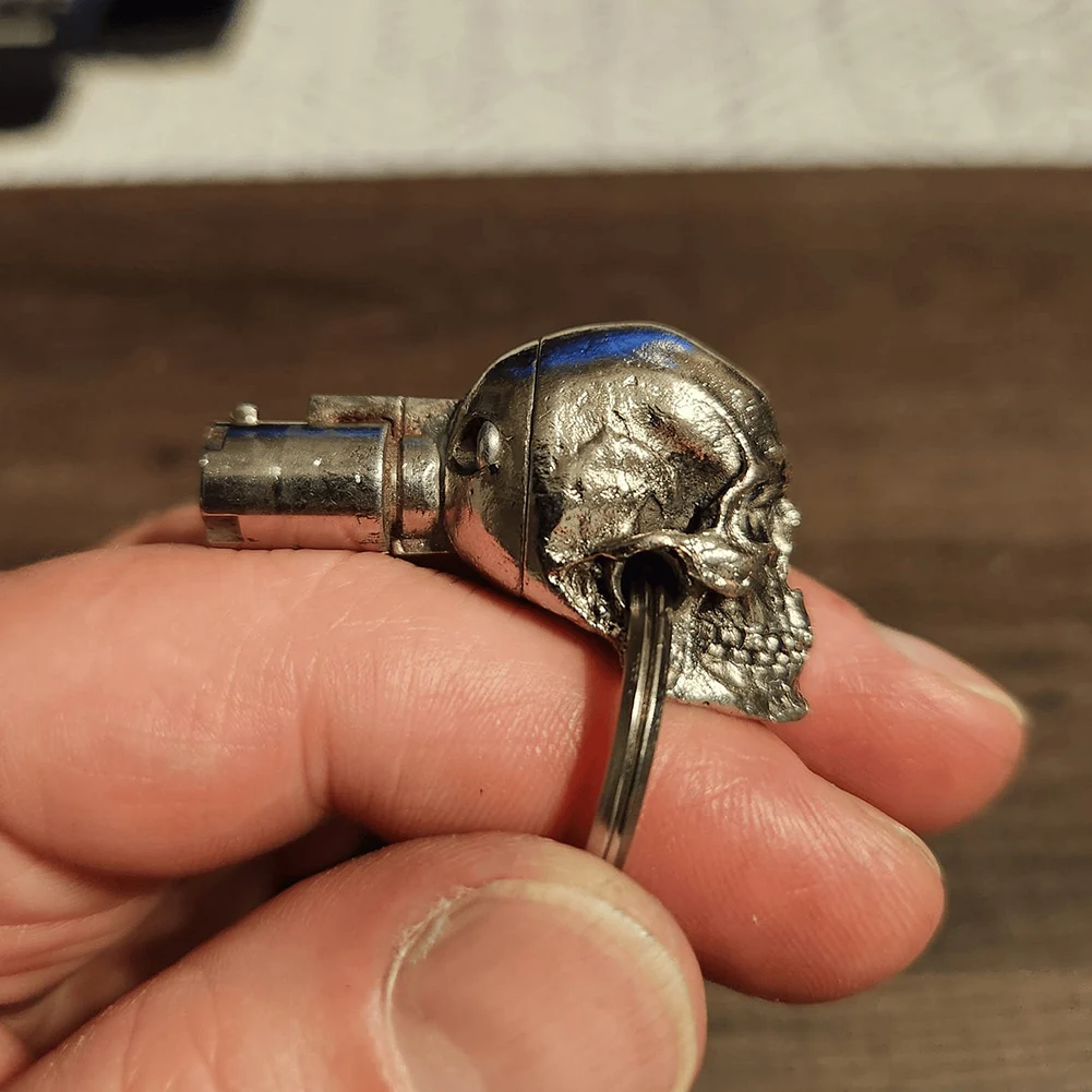 Metal Demon Skull Key Cover Decorative Key Accessory Universal Modified Key Cover Metal Demon Skull Key Cap for Motorcycle