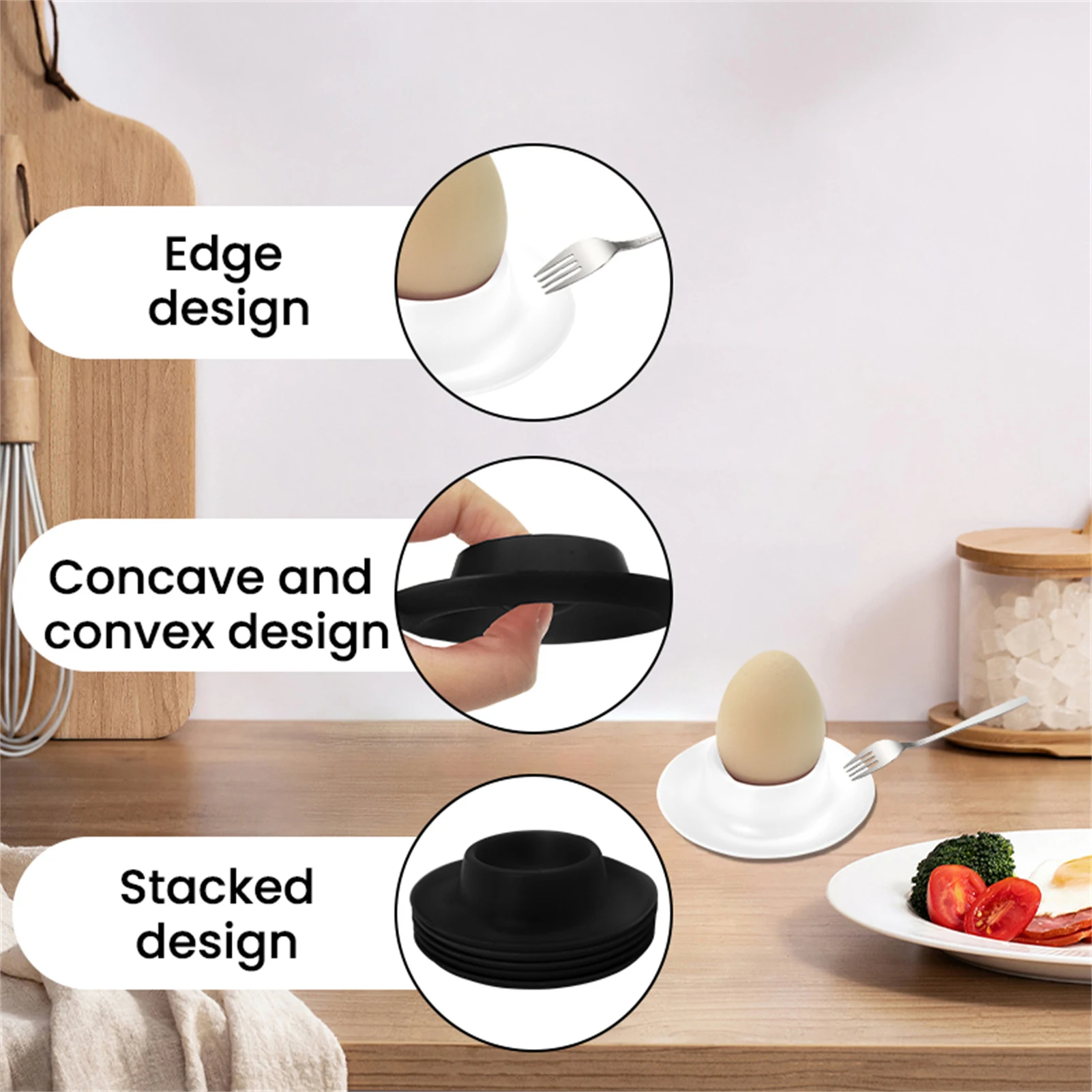 

Shatterproof Egg Tray Kitchen Refrigerator Egg Organizer Pan Anti Roll Rupture Bowl Shaped Egg Tray Kitchen Storage Accessories