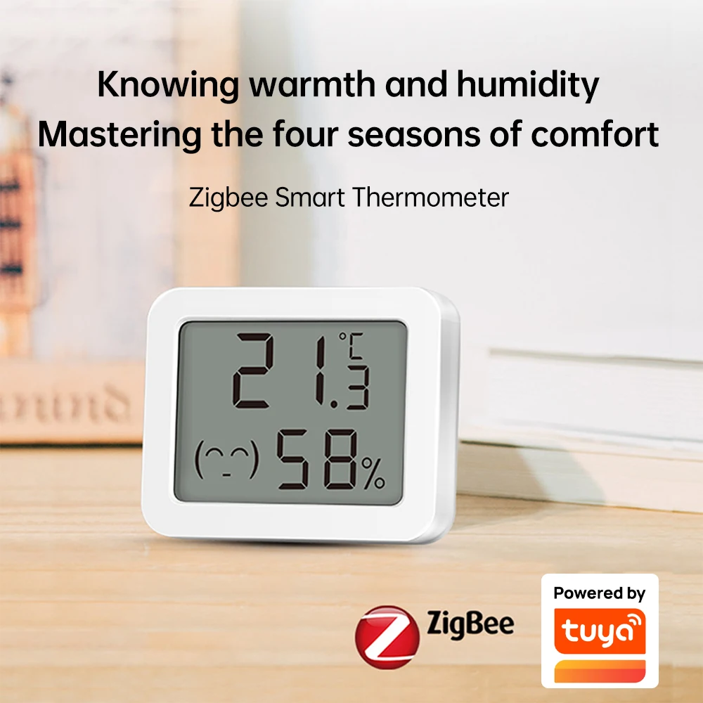 Tuya ZigBee temperatuur-vochtigheidssensor LCD digitaal display Ondersteuning Bluetooth APP Afstandsbediening Thermometer Hygrometer