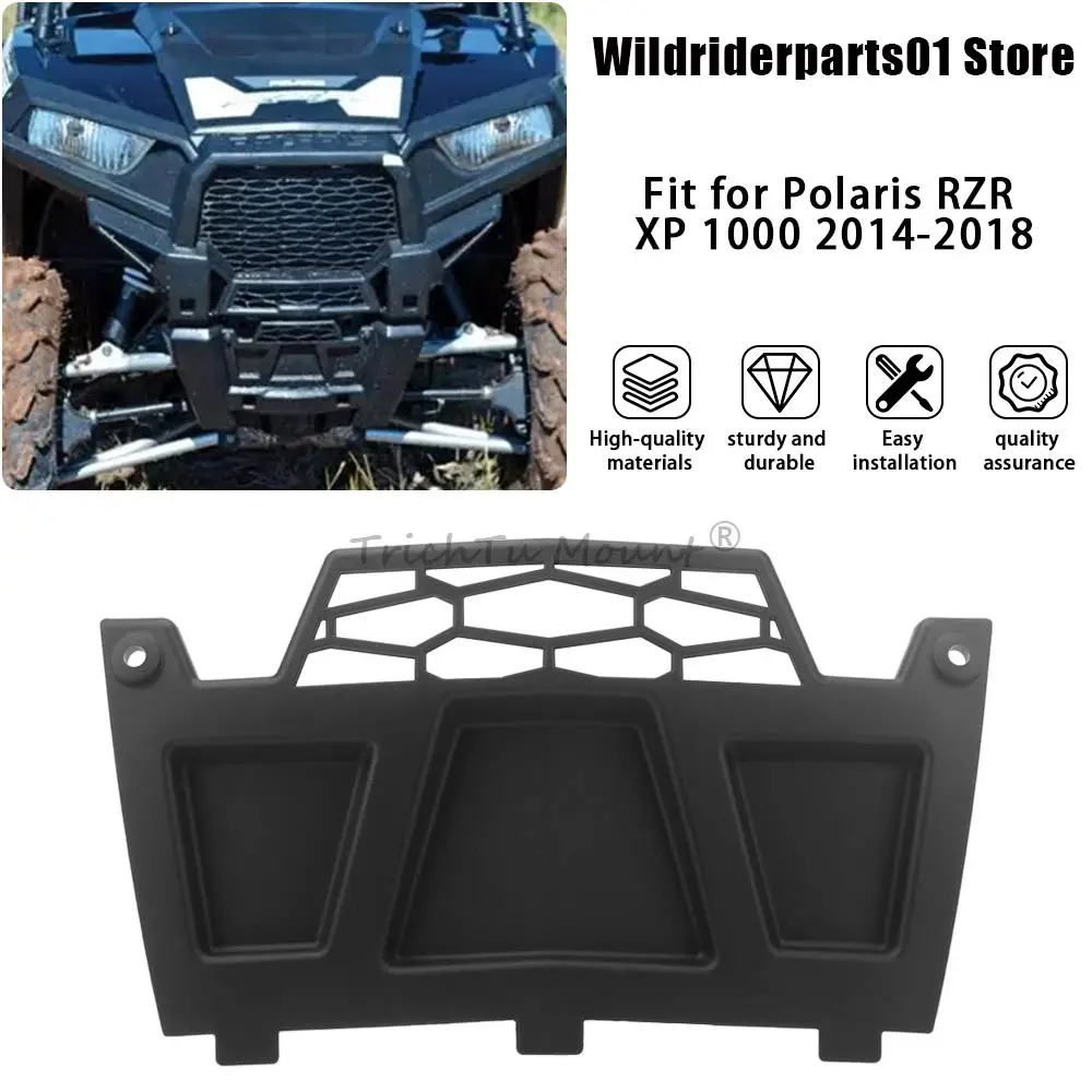 

For Polaris RZR XP 4 1000 EPS High Lifter Edition 2017 #5450253-070 Motorcycle Accessories Front Winch Cover ABS Plastic Black