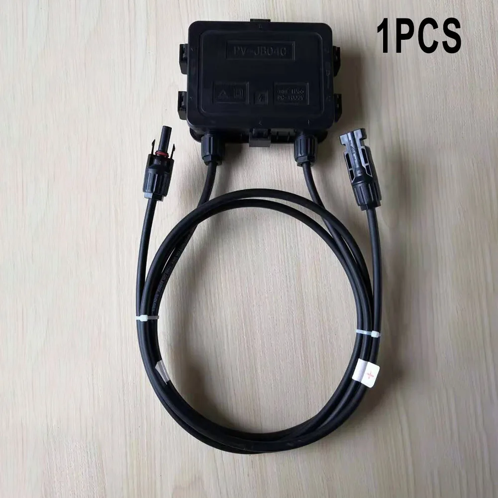 Solar PV Junction Box Connector Accessories 12AWG Wire Anti-islanding Protection Carbon Fiber Photovoltaic 180W-300W