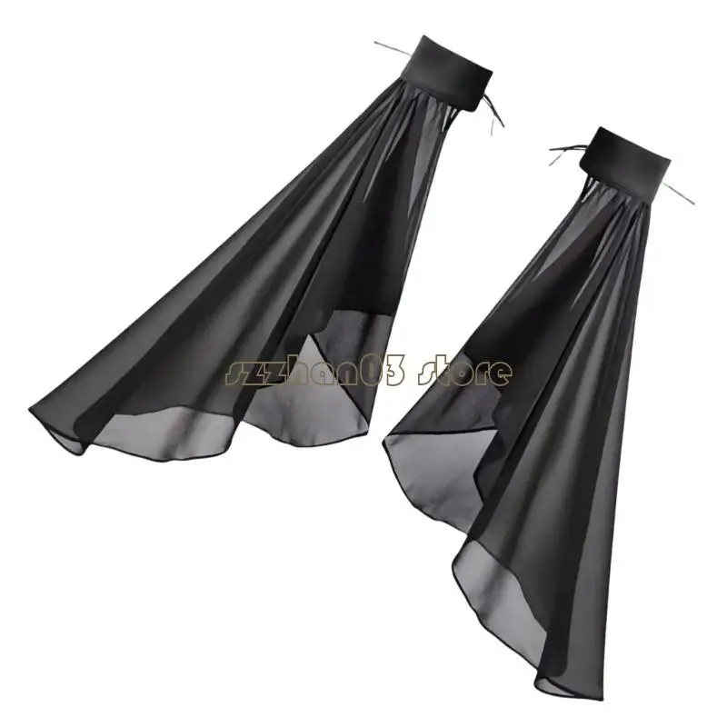 

367C Women Bishop Sleeve Detachable Sheer Sleeve Cuffs for Wedding Gown Dress