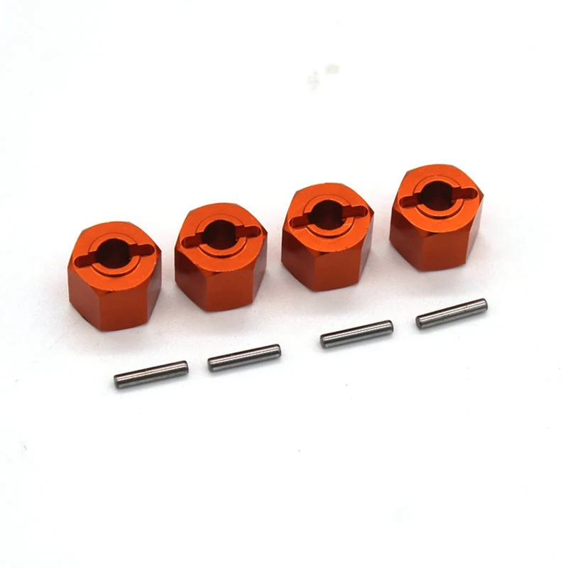 

Metal 12Mm Wheel Hex Hub Adapter For ZD Racing DBX-10 DBX10 1/10 RC Car Accessories Kit ,Orange